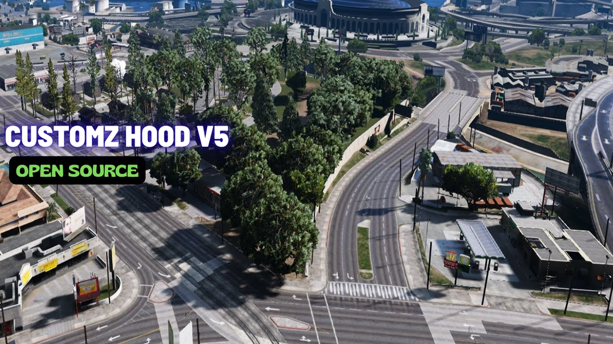 Customz Hood V5 MLO FiveM | Open Interior Houses, Gas Station & Community Hood | Open Source